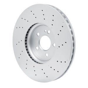Mercedes-Benz A35 AMG Brake Rotor (1) - Front - R1 Concepts - Drilled Carbon Alloy GeoMET - `20-`22